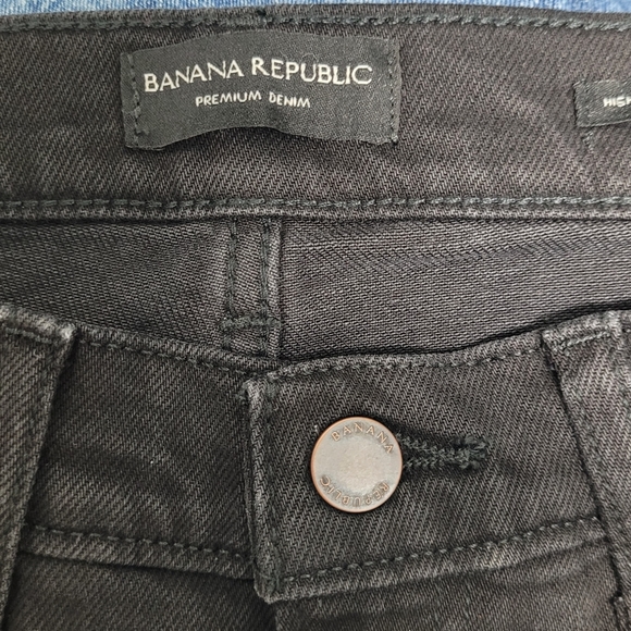 Banana Republic Black Staight Leg Jeans - Picture 3 of 7